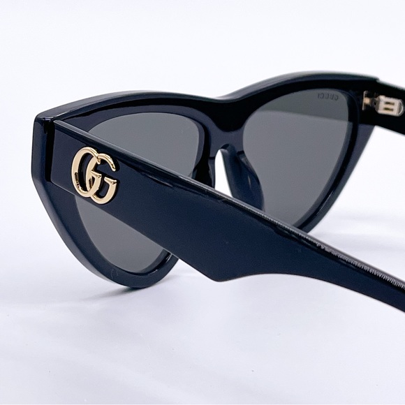 NEW GUCCI GG1333S 001 BLACK CAT EYE WOMEN OMEN SUNGLASSES GUCCI - Picture 7 of 14